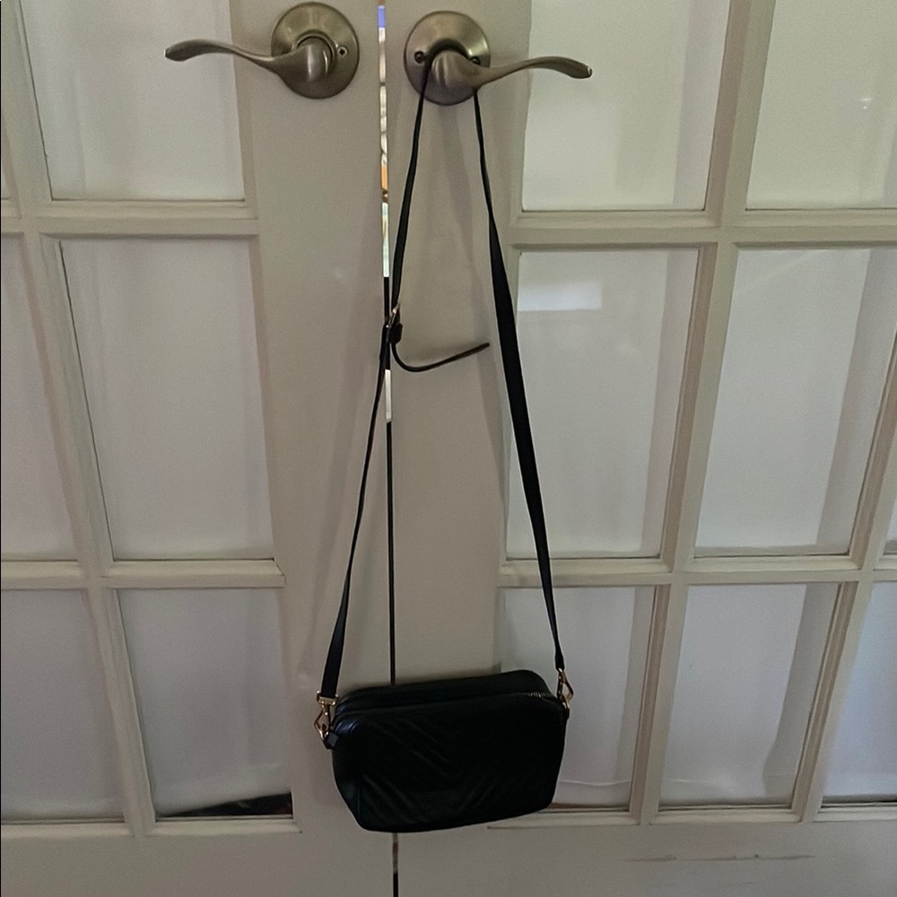 Quince Black Crossbody Bag